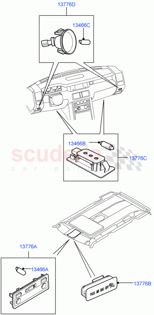 Part Diagram for Land Rover CZQ000010