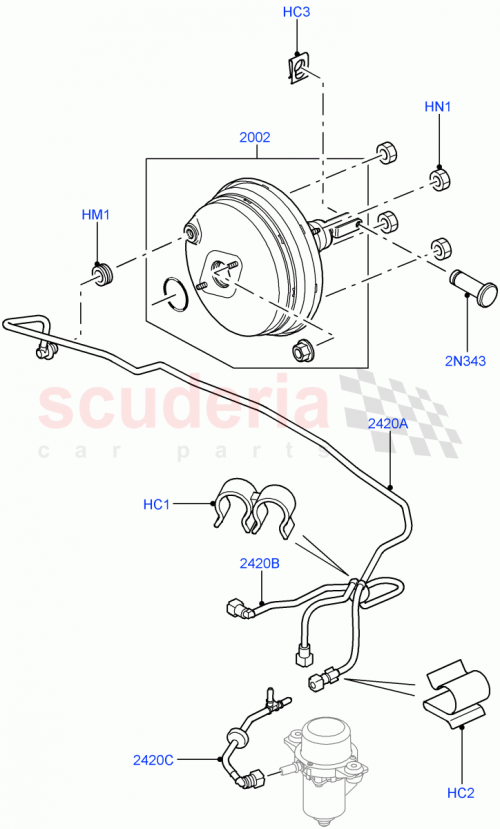 Part Diagram for Land Rover SGK500100