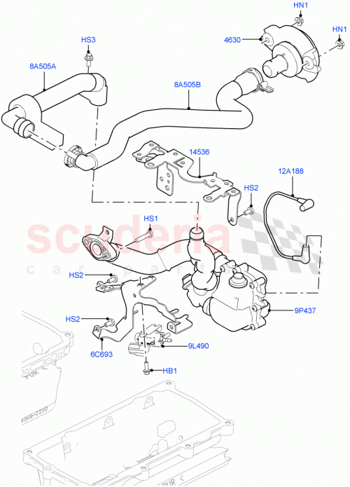 Part Diagram for Land Rover LR048508