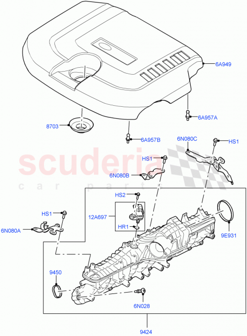 Part Diagram for Land Rover LR151706