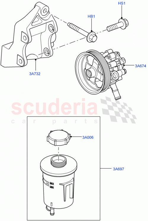 Part Diagram for Land Rover YLU500410