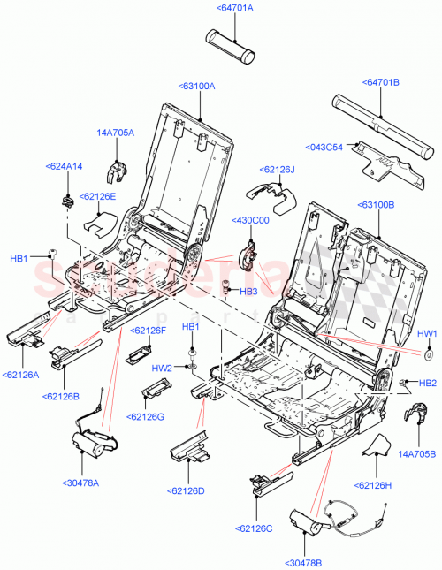 Part Diagram for Land Rover LR126490
