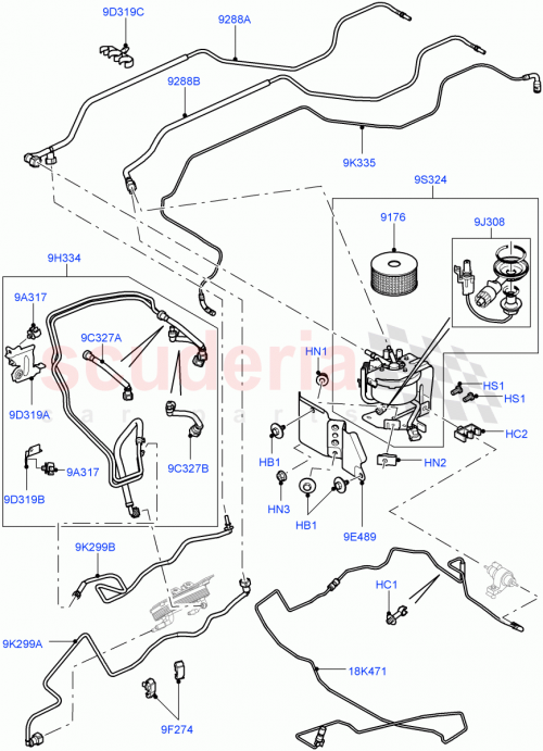 Part Diagram for Land Rover WKW500080