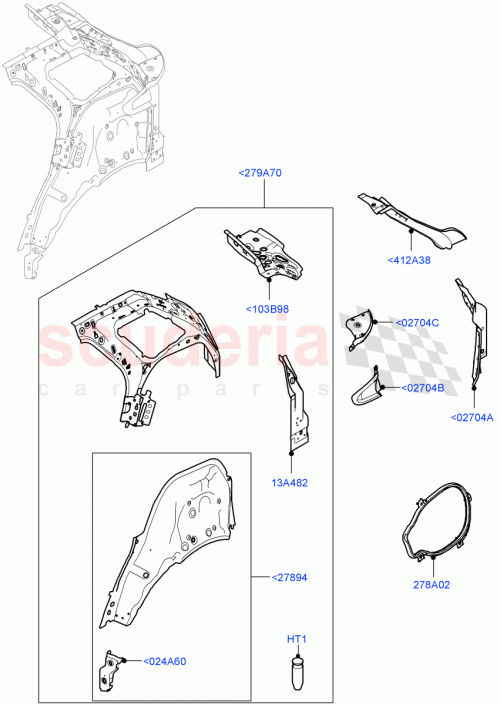 Part Diagram for Land Rover LR155794