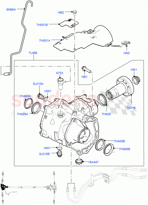 Part Diagram for Land Rover LR061614