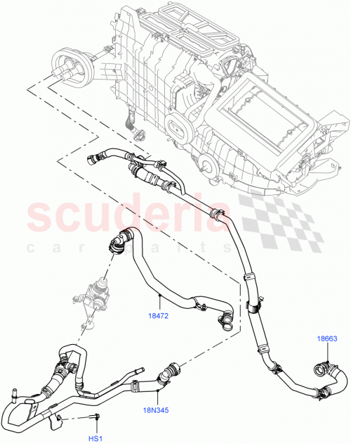 Part Diagram for Land Rover LR155583