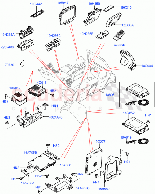 Part Diagram for Land Rover LR081487