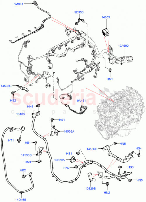 Part Diagram for Land Rover LR147021