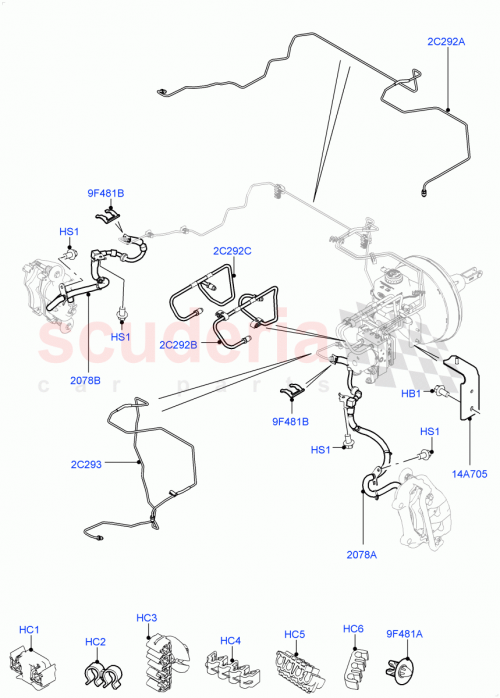 Part Diagram for Land Rover ADU8846