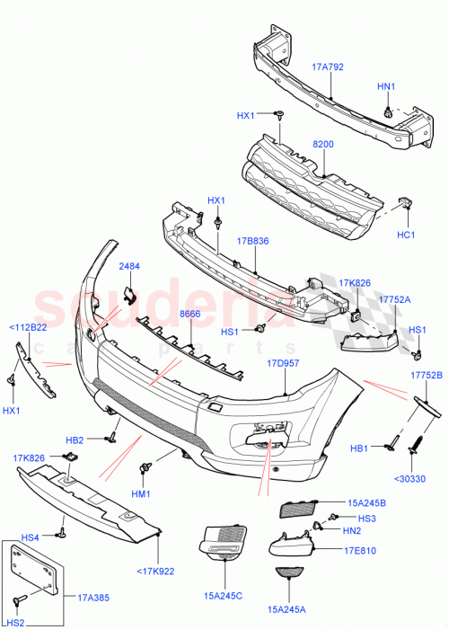 Part Diagram for Land Rover LR026543