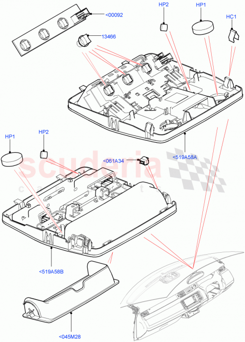 Part Diagram for Land Rover LR058082