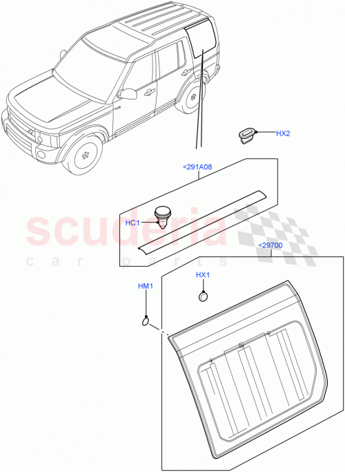 Part Diagram for Land Rover CVB500640