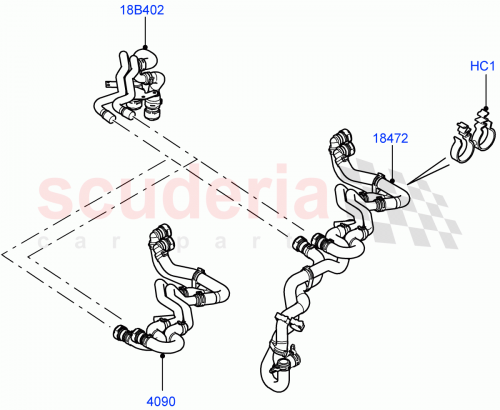 Part Diagram for Land Rover JHB501730