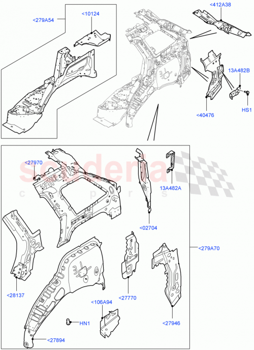 Part Diagram for Land Rover LR070938