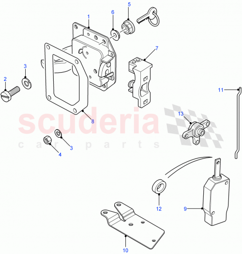 Part Diagram for Land Rover FQF000040