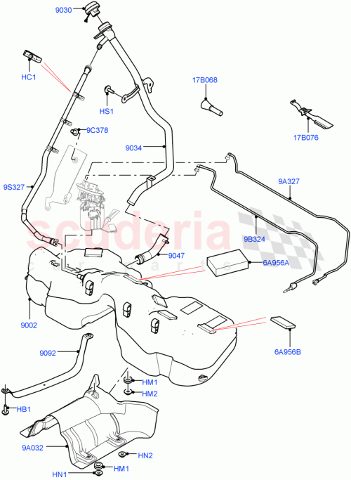Part Diagram for Land Rover LR093122