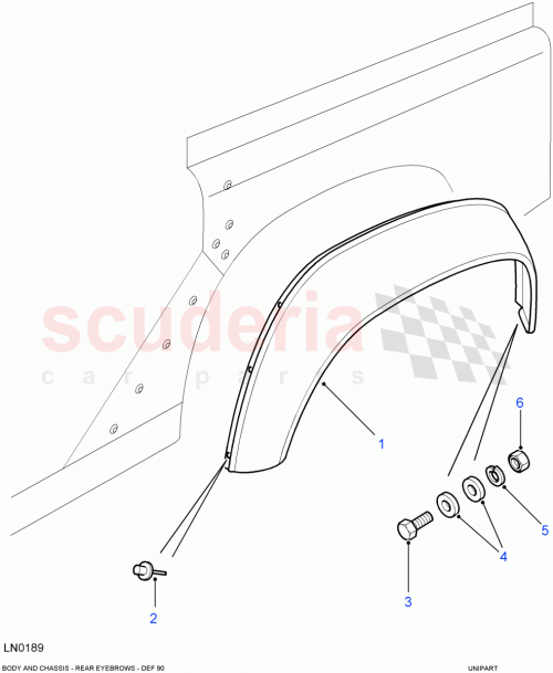 Part Diagram for Land Rover MWC9918PMA