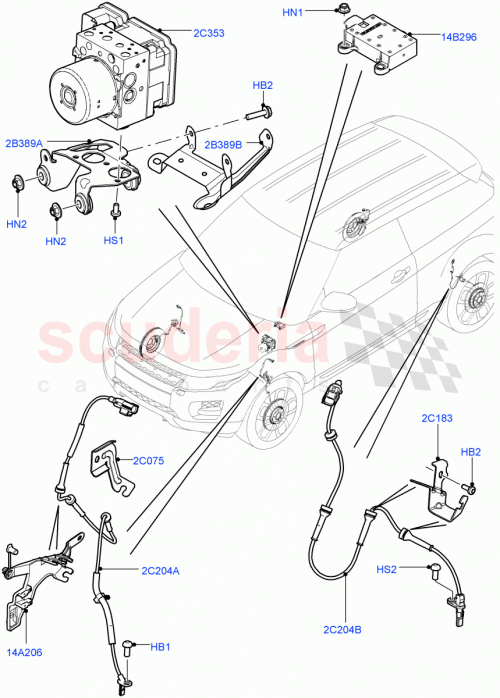 Part Diagram for Land Rover LR024201