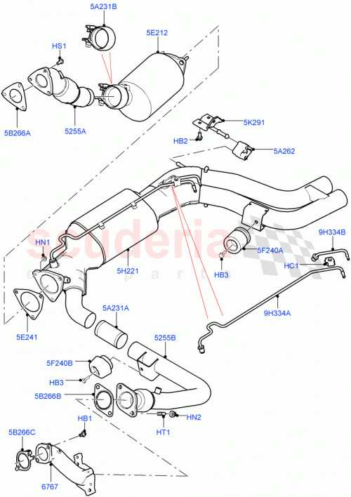 Part Diagram for Land Rover LR038614