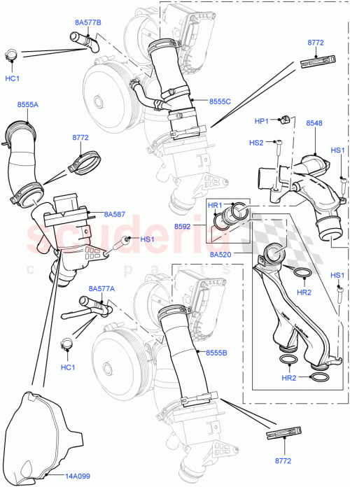 Part Diagram for Land Rover LR010733