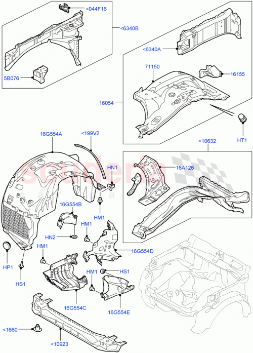 Part Diagram for Land Rover DBP8146