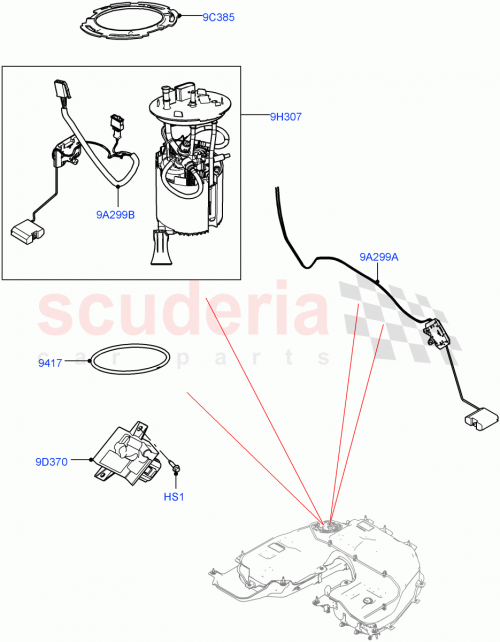 Part Diagram for Land Rover LR116192