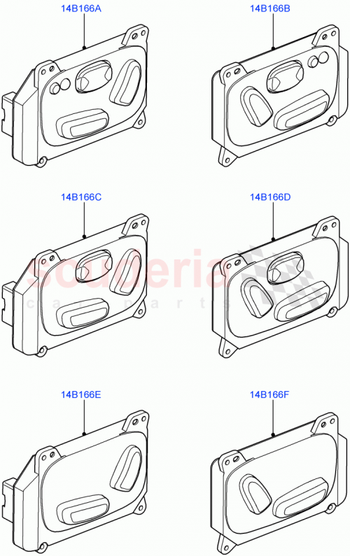 Part Diagram for Land Rover LR013364
