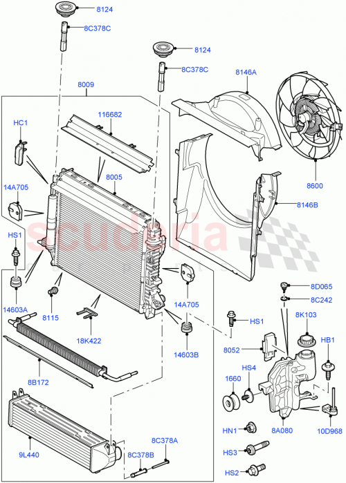 Part Diagram for Land Rover PCC500331