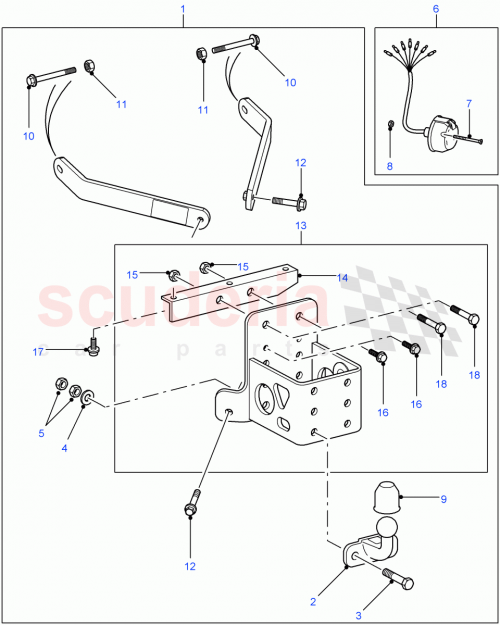 Part Diagram for Land Rover LR006312