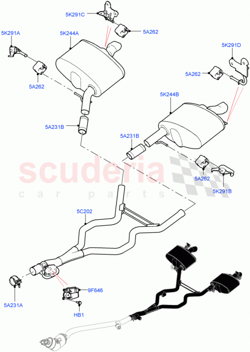 Part Diagram for Land Rover LR156780