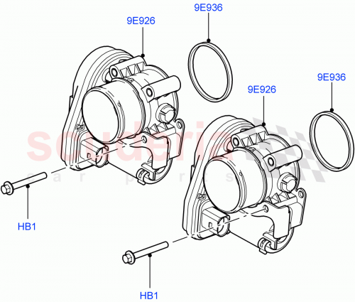 Part Diagram for Land Rover LR004032