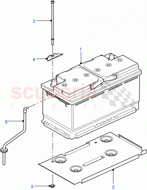 Part Diagram for Land Rover YJH500020