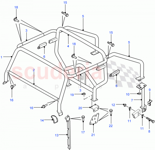 Part Diagram for Land Rover LR010380