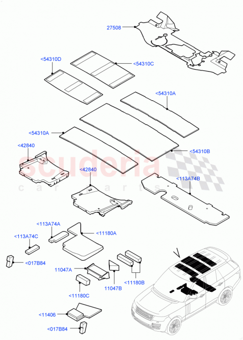 Part Diagram for Land Rover LR043311