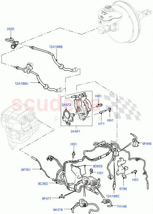 Part Diagram for Land Rover LR015536