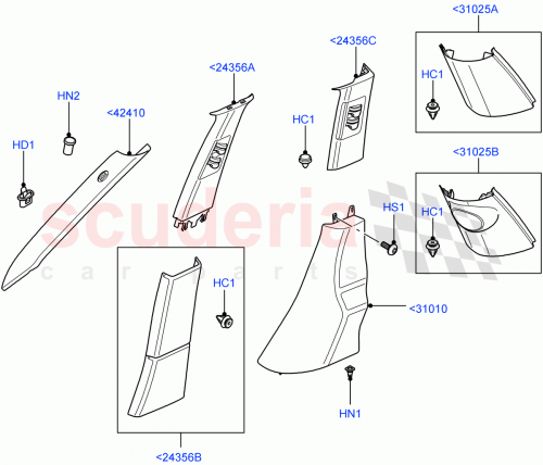 Part Diagram for Land Rover LR018024