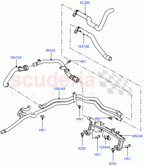 Part Diagram for Land Rover LR011461