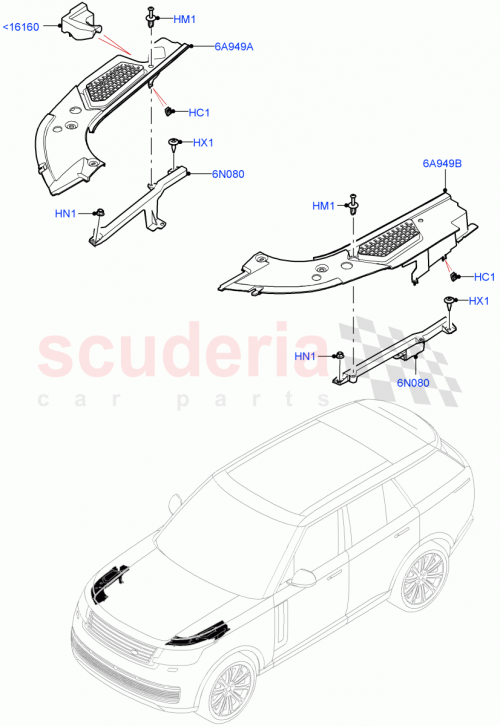 Part Diagram for Land Rover LR153832