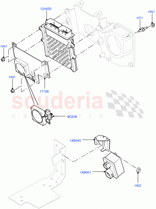 Part Diagram for Land Rover LR013572