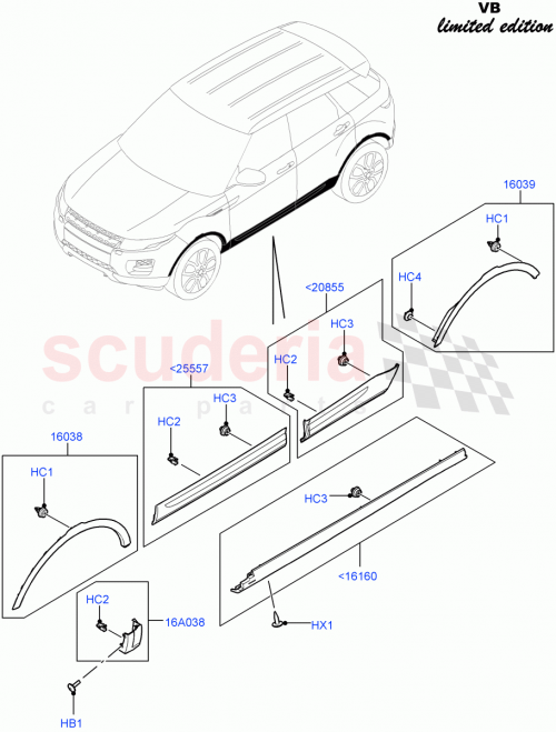 Part Diagram for Land Rover LR043636