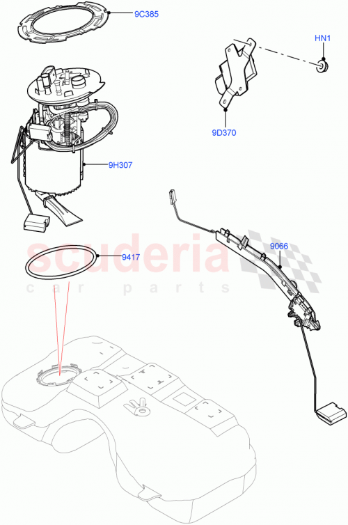 Part Diagram for Land Rover LR162740