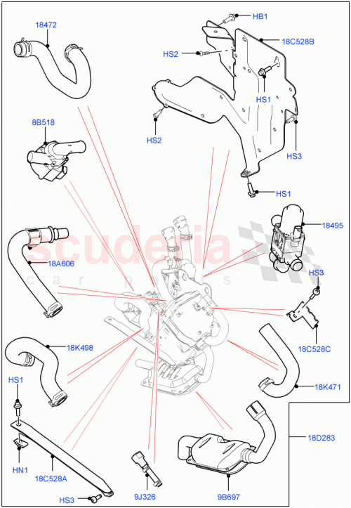 Part Diagram for Land Rover LR117172