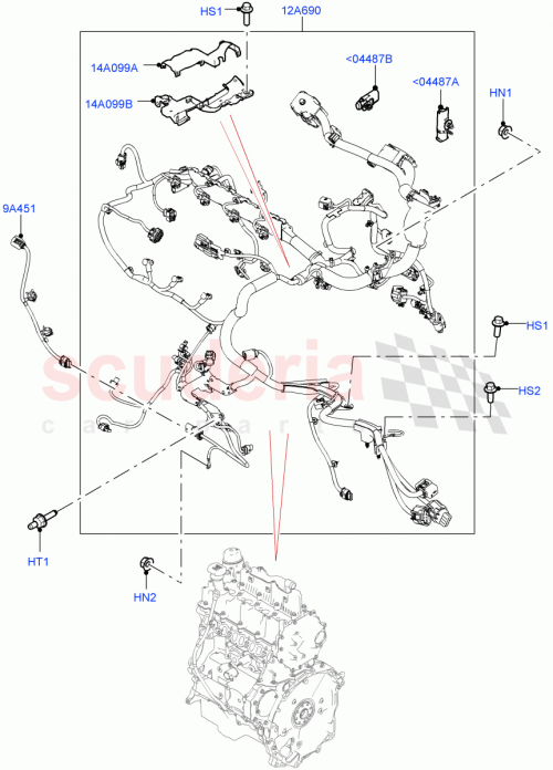 Part Diagram for Land Rover LR128697