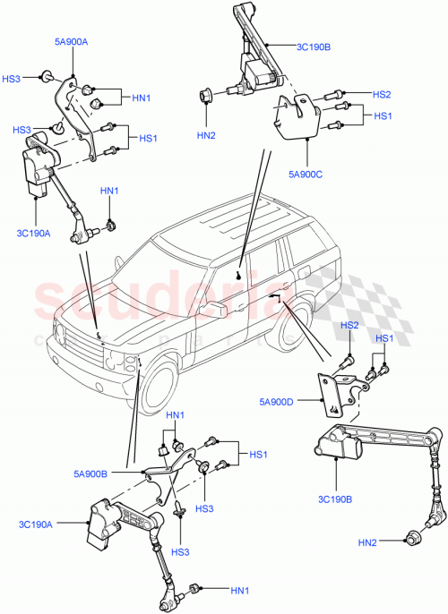 Part Diagram for Land Rover LR010827