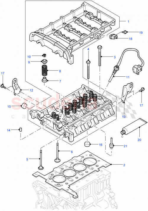 Part Diagram for Land Rover LR005901
