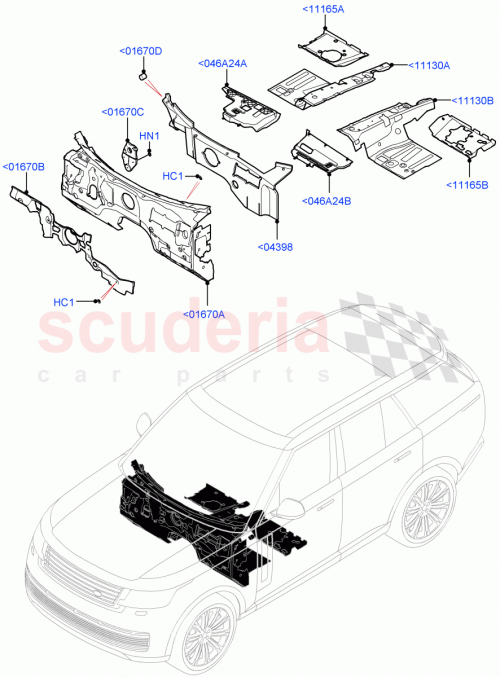 Part Diagram for Land Rover LR150470