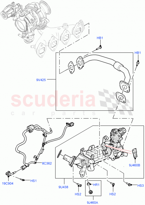 Part Diagram for Land Rover LR141331