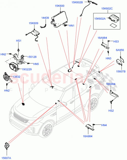 Part Diagram for Land Rover LR112611