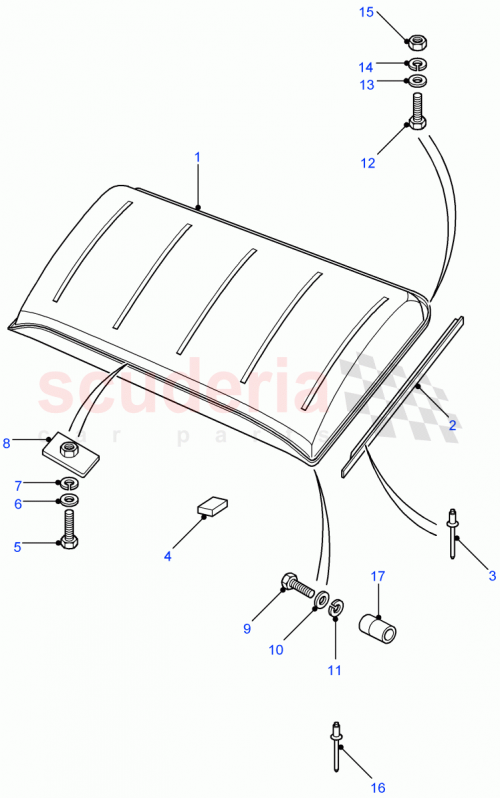 Part Diagram for Land Rover AKA710840LYQ