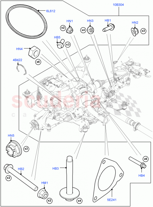 Part Diagram for Land Rover LR070757